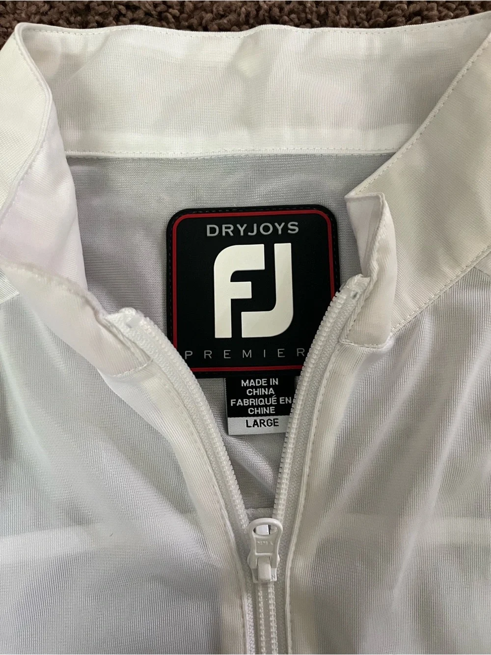 Mens FootJoys DryJoys Premier Golf Athletic Vest White Size Large